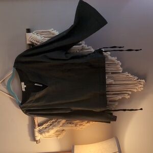 Madewell Black Boxy Top/Nwt